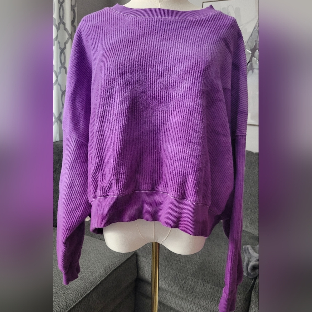 Aerie Tie Dye Purple Sweatshirt